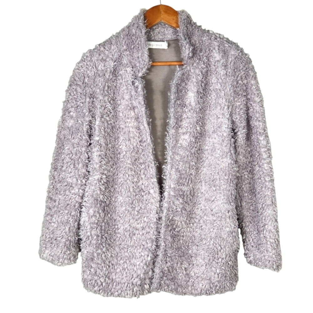 Anthropologie Bishop + Young Rosella Faux Sherpa Fur Teddy Coat Jacket XS